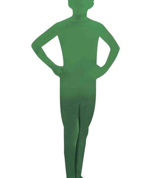 Child Green Man Skin Suit