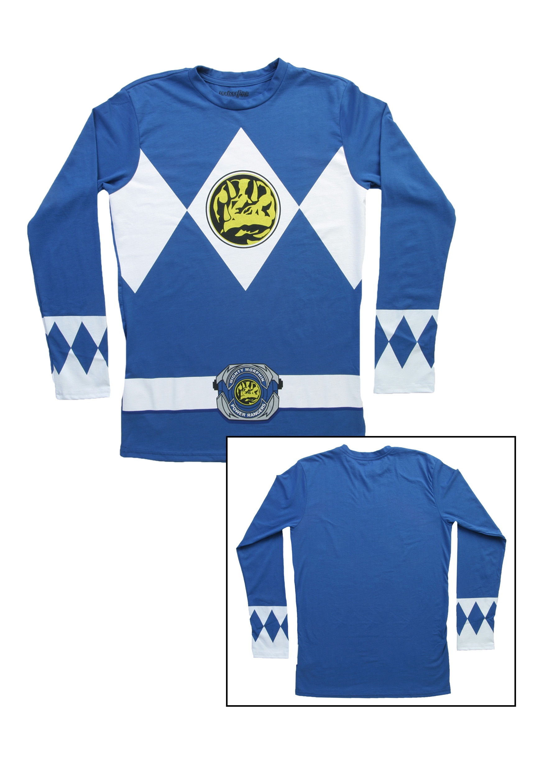 mighty morphin power rangers long sleeve shirt