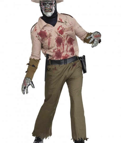 Mens Zombie Sheriff Costume