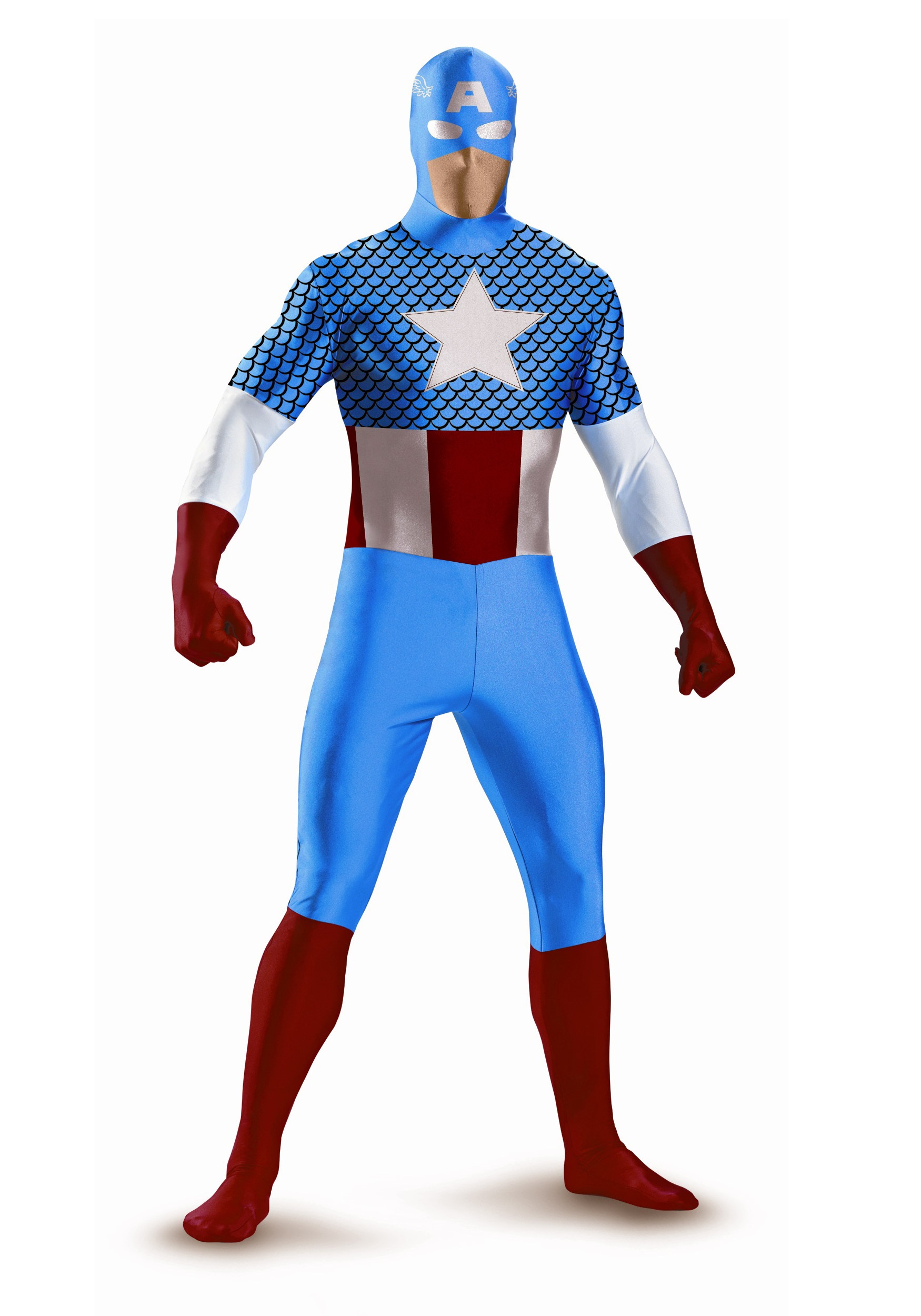 Captain America Bodysuit Costume Halloween Costume Ideas 2021