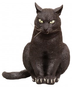Foam Sitting Black Cat