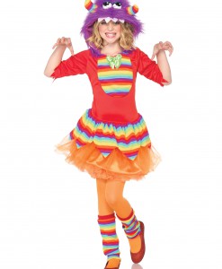 Girls' Rainbow Monster Costume