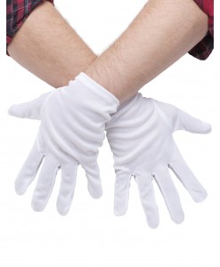 Plus Size White Gloves