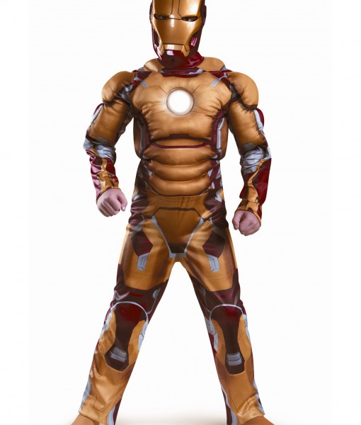 Kids Iron Man Mark 42 Muscle Light Up Costume - Halloween Costume Ideas ...