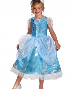 Girls Cinderella Sparkle Deluxe Costume