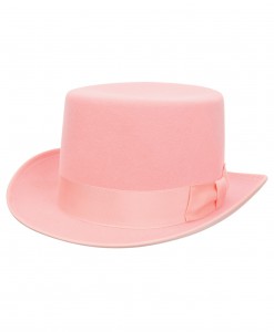 Pink Wool Top Hat