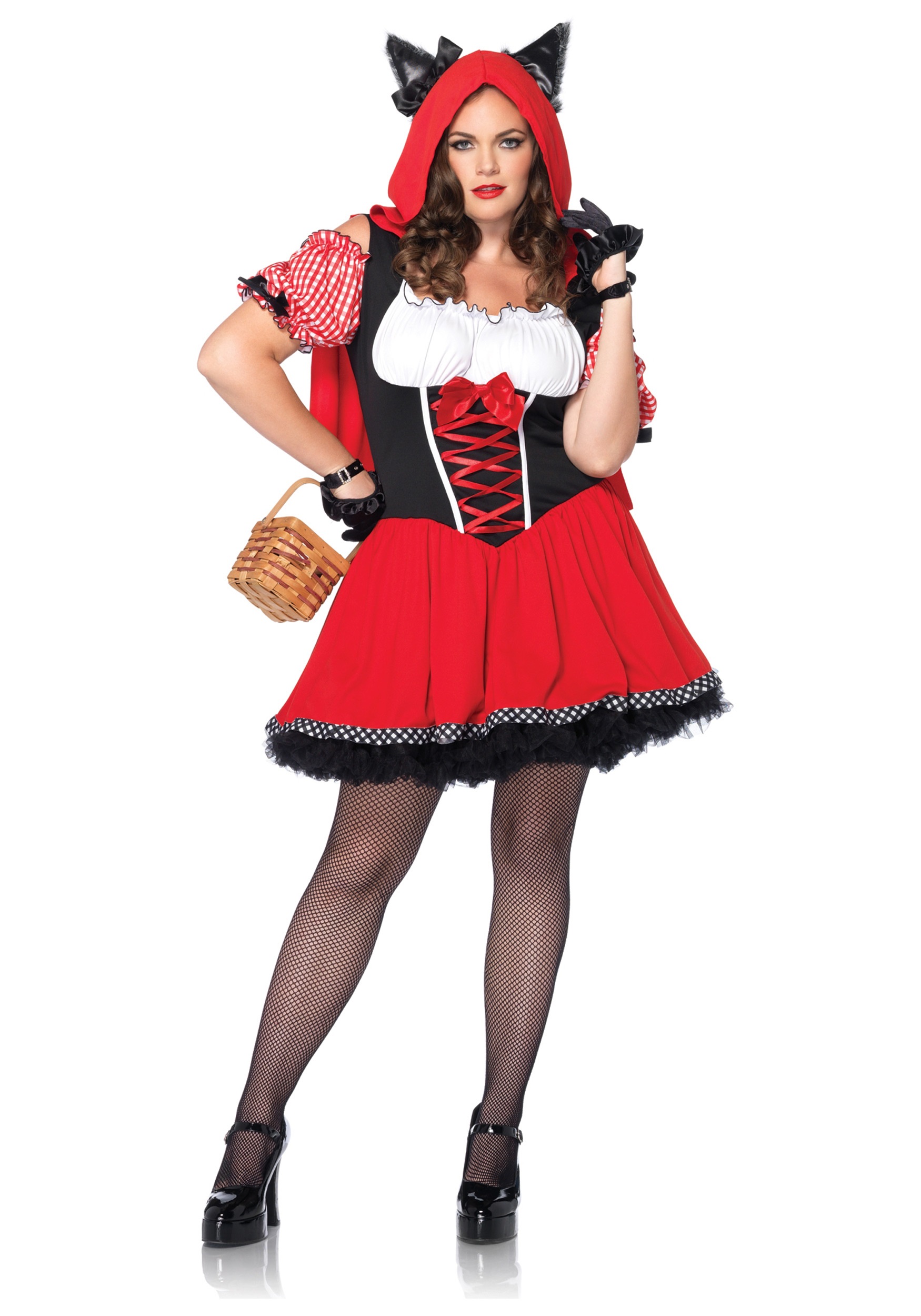 Womens Plus Size Red Riding Wolf Costume Halloween Costume Ideas 2023