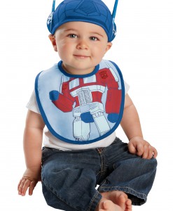 Infant Optimus Prime Hat and Bib Set