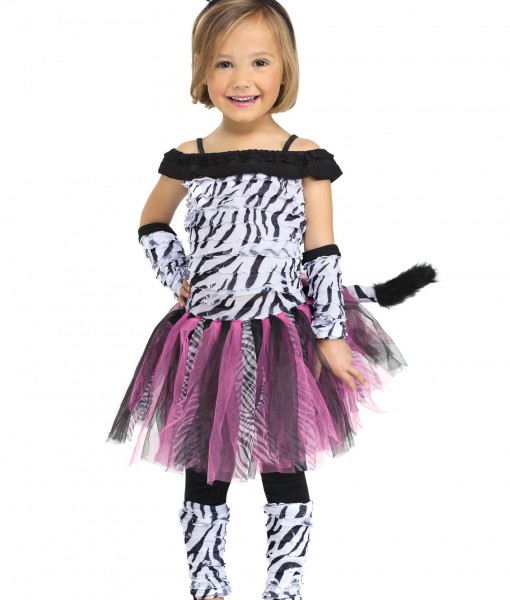 Toddler Little Miss Zebra Costume