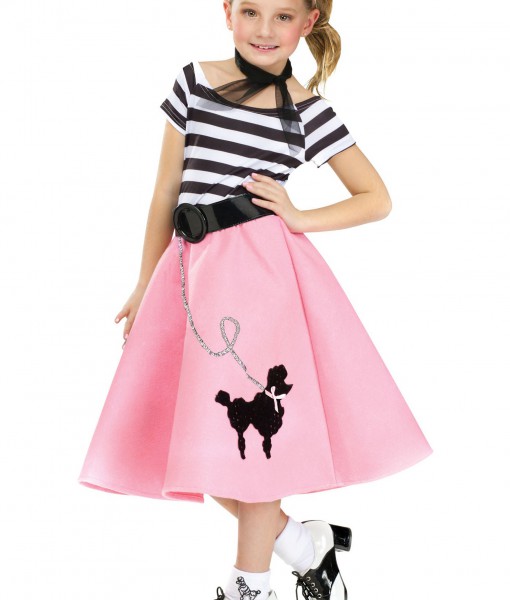 Girls Poodle Skirt Dress - Halloween Costume Ideas 2023