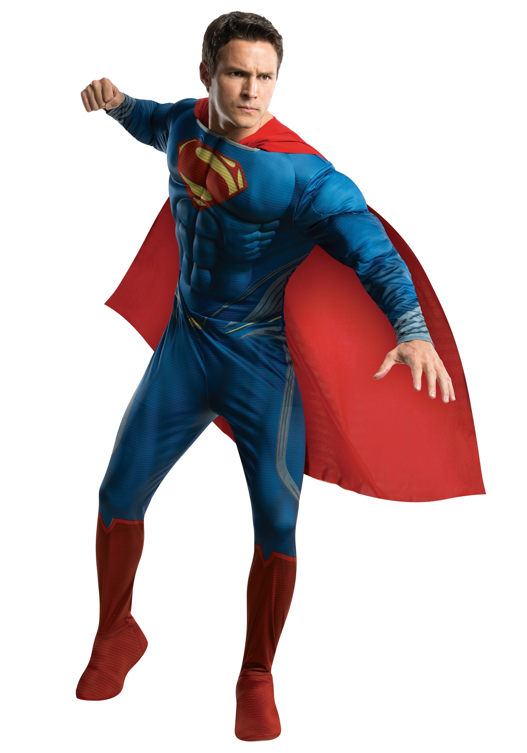 Superman Man of Steel Adult Deluxe Costume Halloween Costume Ideas 2023