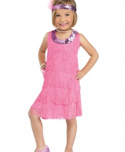 Child Pink Flapper Costume