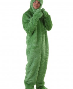 Adult Green Furry Jumpsuit