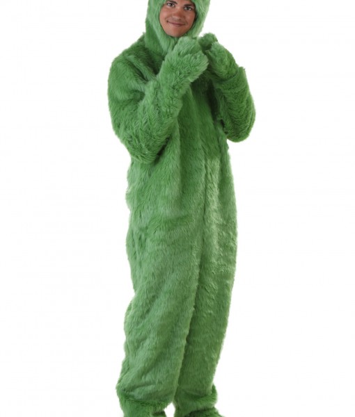 Adult Green Furry Jumpsuit