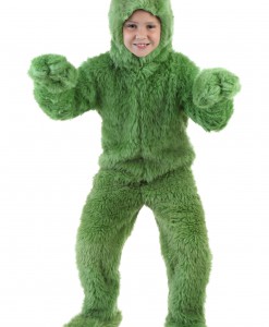 Child Green Furry Jumpsuit