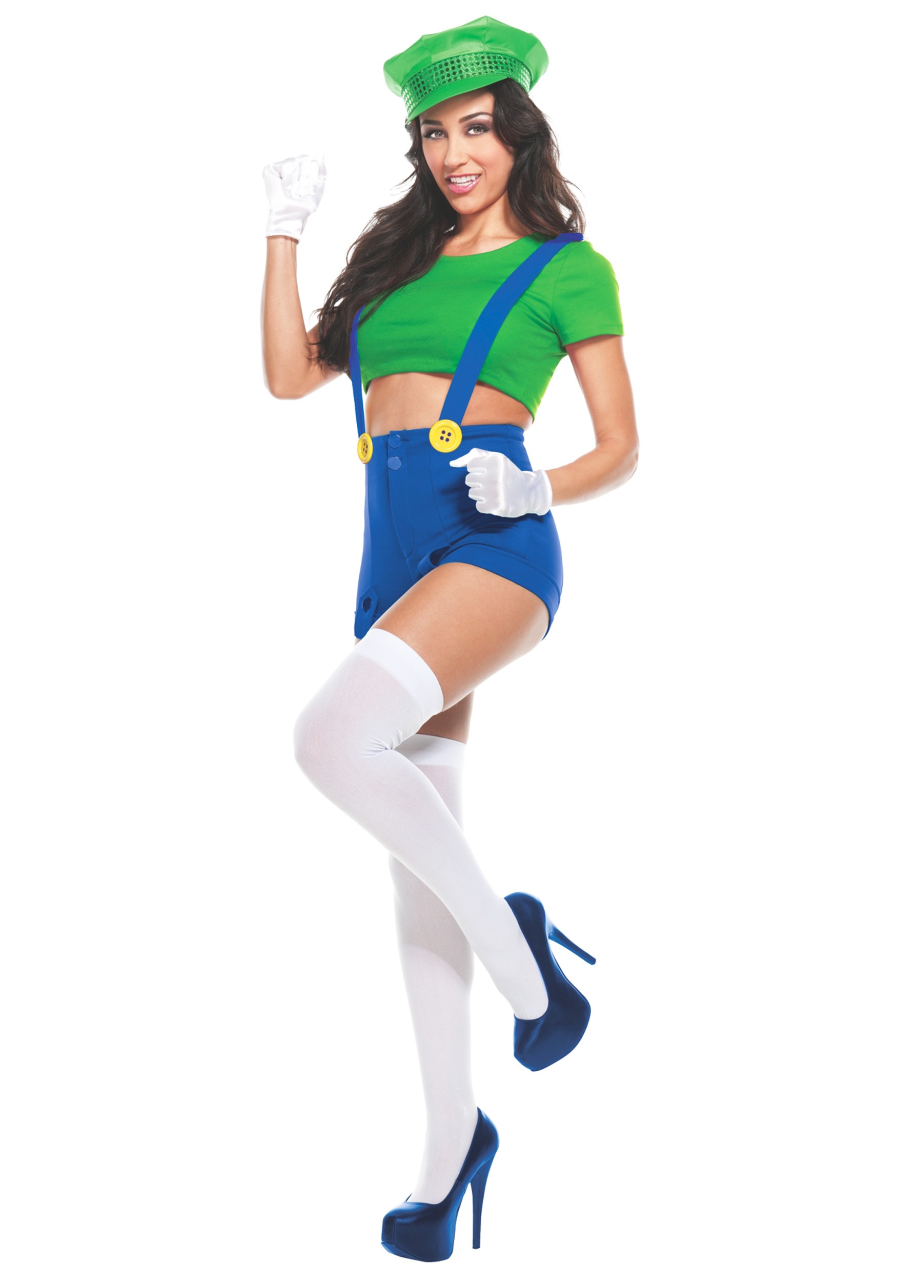 Womens Green Player Costume | Now Mario and Luigi can be closer than ever. 