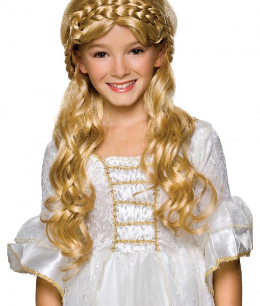 Brunette Rubies Gracious Princess Childs Costume Wig 