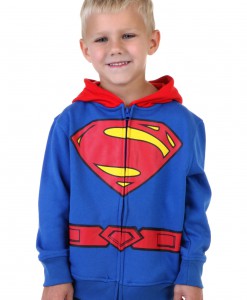 Toddler Superman Logo Costume Hoodie