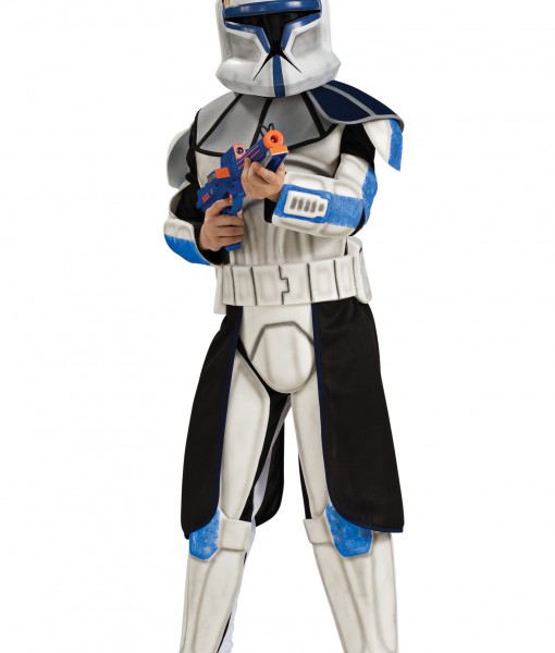 Child Deluxe Blue Clone Trooper Rex Costume