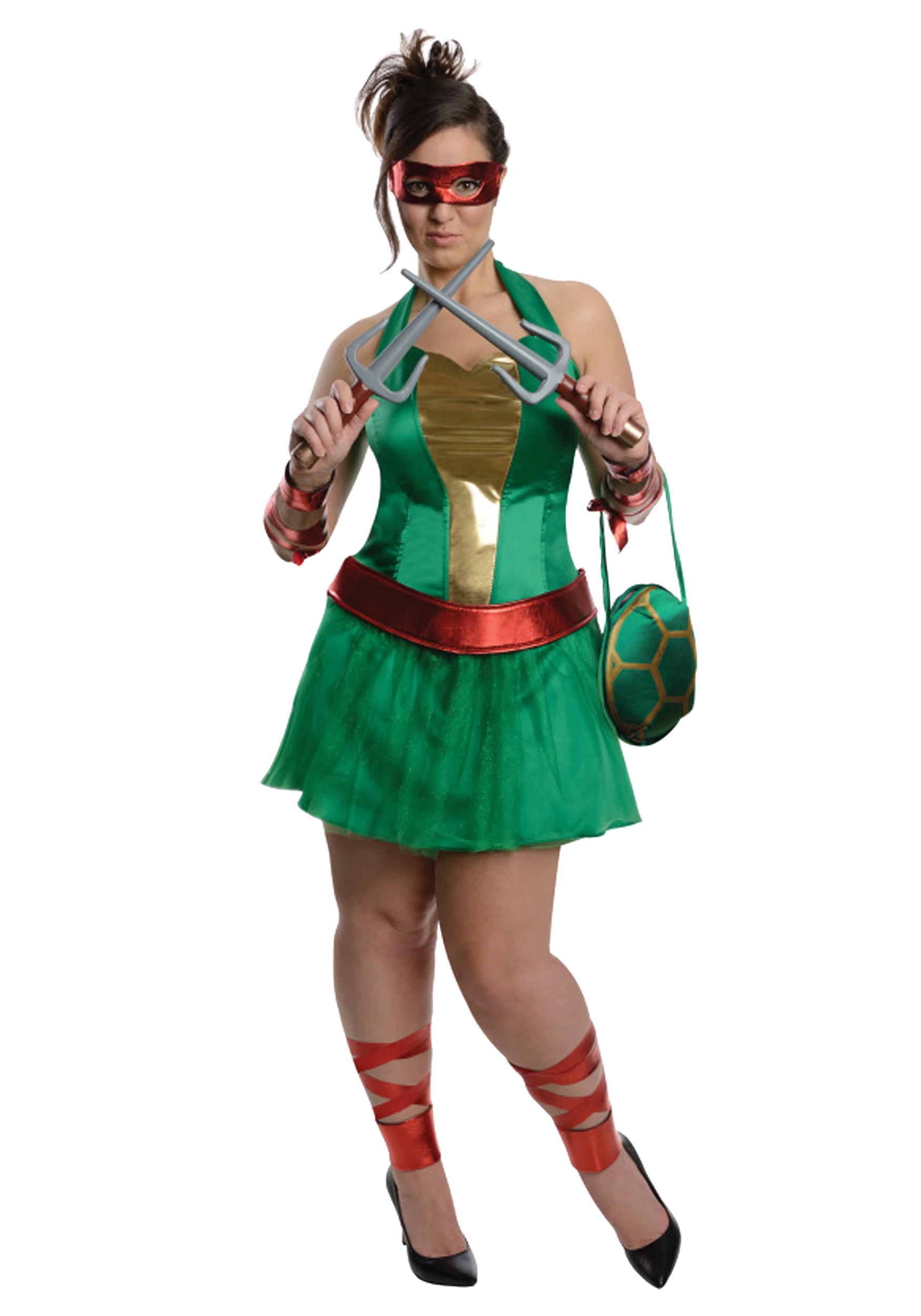 Plus Size Sexy TMNT Raphael Costume, you'll go from hot-head of the Te...