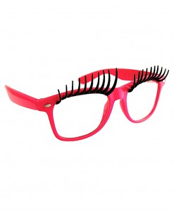 Pink Eyelash Glasses
