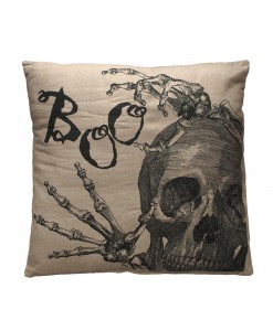 Boo Skeleton Pillow