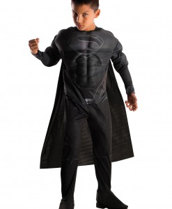 Deluxe Boys Black Suit Superman Costume