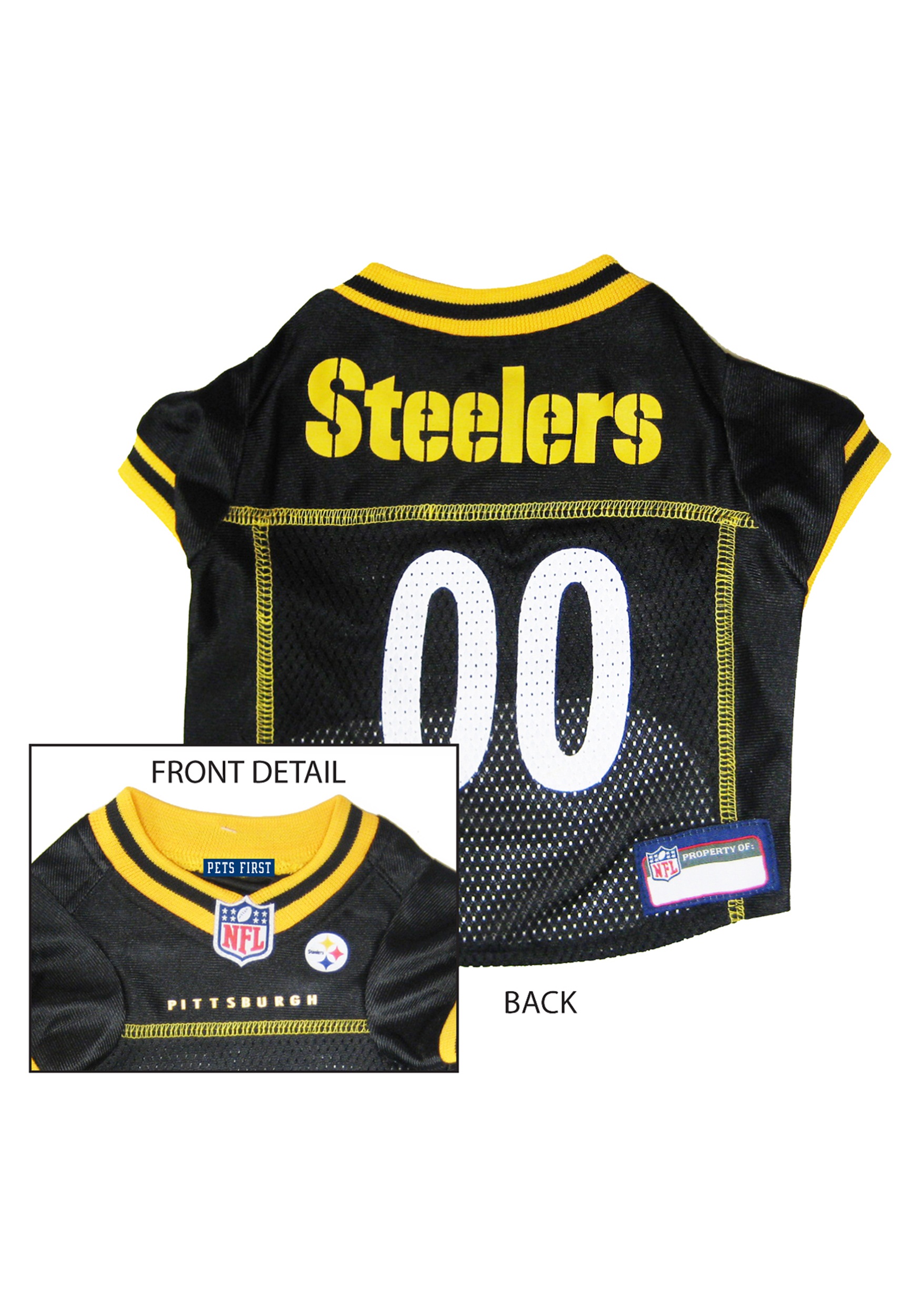 NFL, Dog, Pittsburgh Steelers Dog Jersey