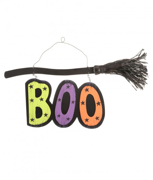Boo Broom Sign