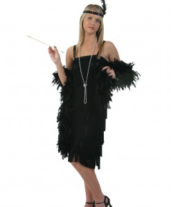 Black Charleston Flapper Dress