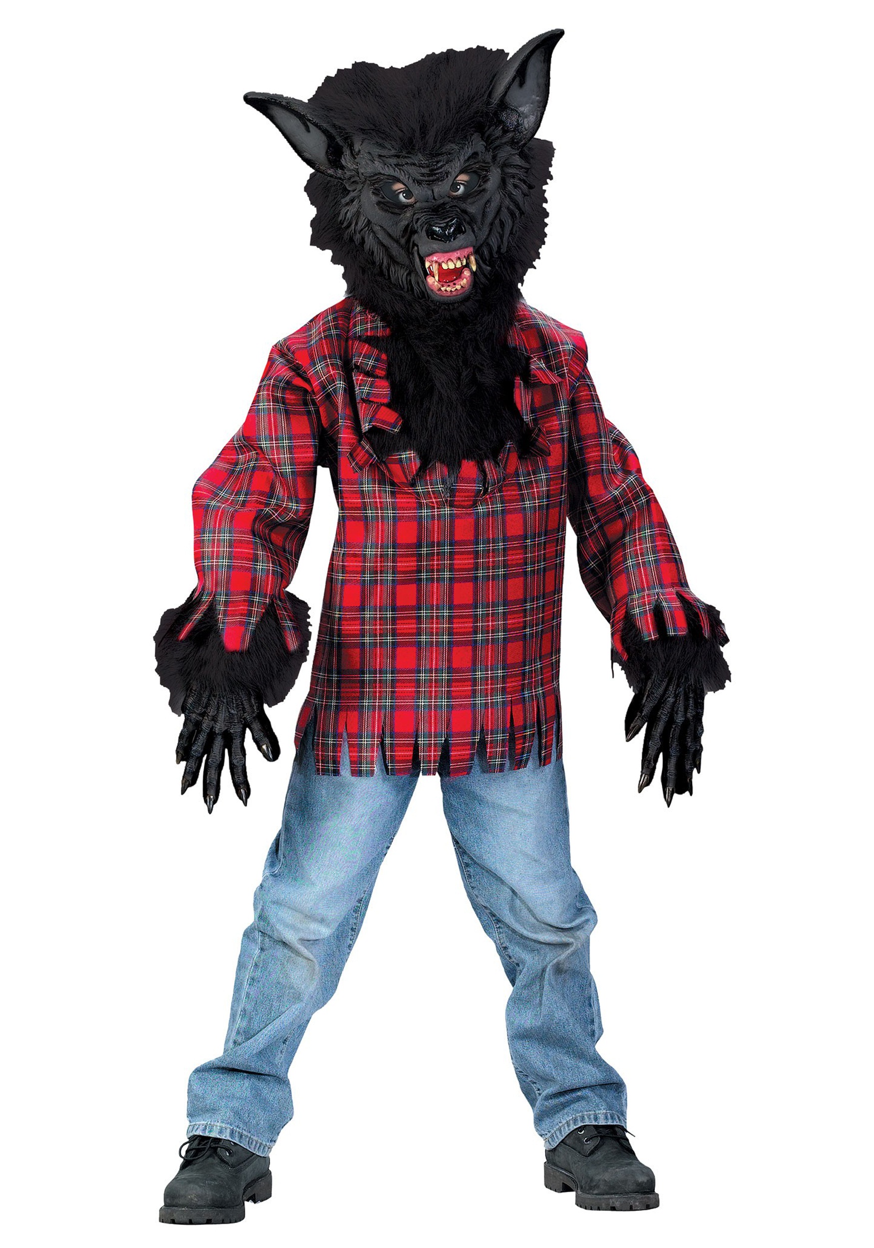 Child Black Werewolf Costume with Free Shipping in U.S., UK, Europe, Canada...