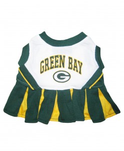 Green Bay Packers Dog Cheerleader Outfit