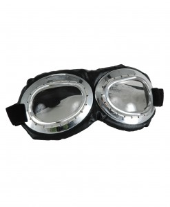 Aviator Goggles Silver