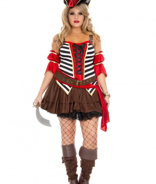 Plus Size Women's Private Pirate Costume