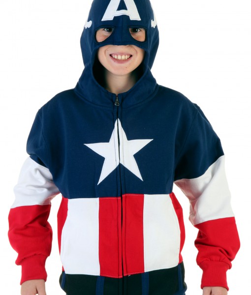 Captain america hoodie kids hot sale