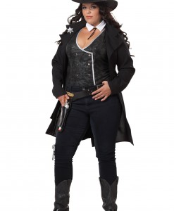 Plus Size Round Em Up Cowgirl Costume