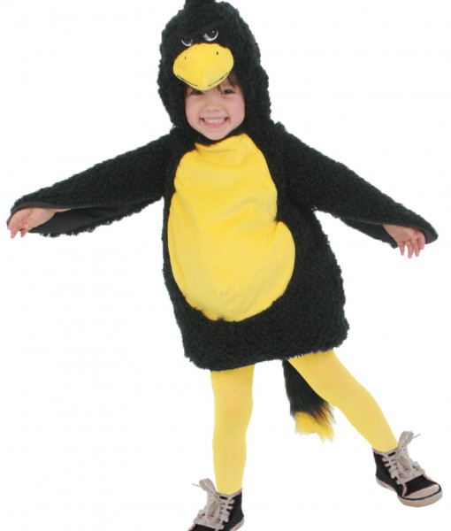 Toddler Black Grumpy Bird Costume