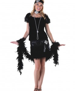 Deluxe Velvet Flapper Costume