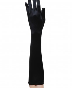 Black Flapper Costume Gloves