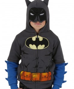 Kids Grey Batman Costume Hoodie