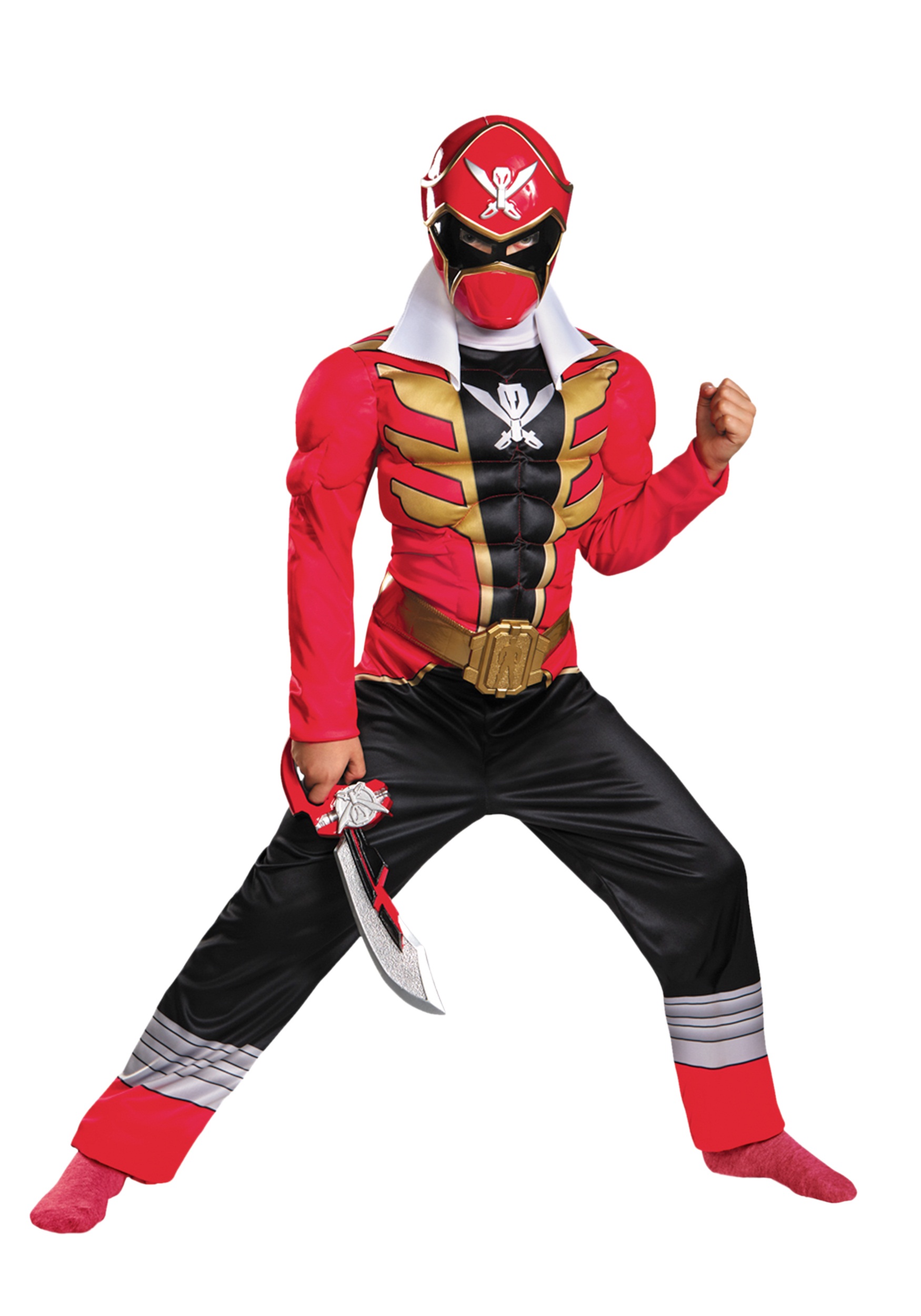 Boys Super Megaforce Red Ranger Muscle Costume - Halloween Costume Ideas 20...