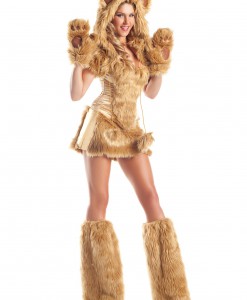Womens Deluxe Golden Bear Costume