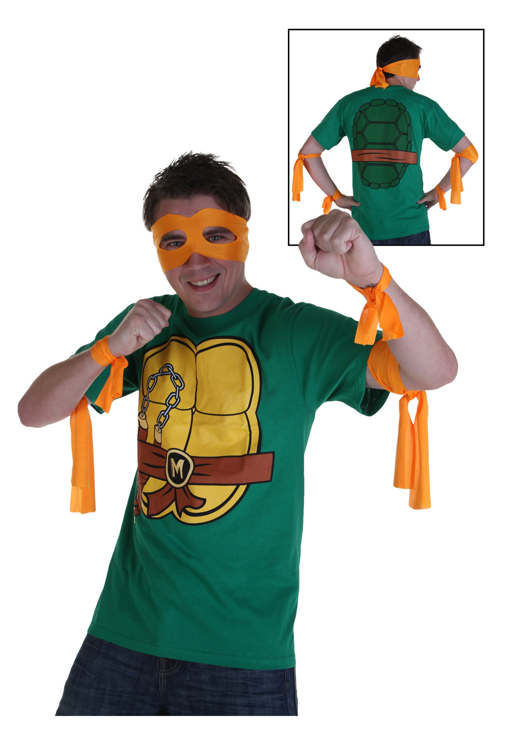 igennem fordampning usikre Ninja Turtles Michelangelo Costume T-Shirt - Halloween Costume Ideas 2023
