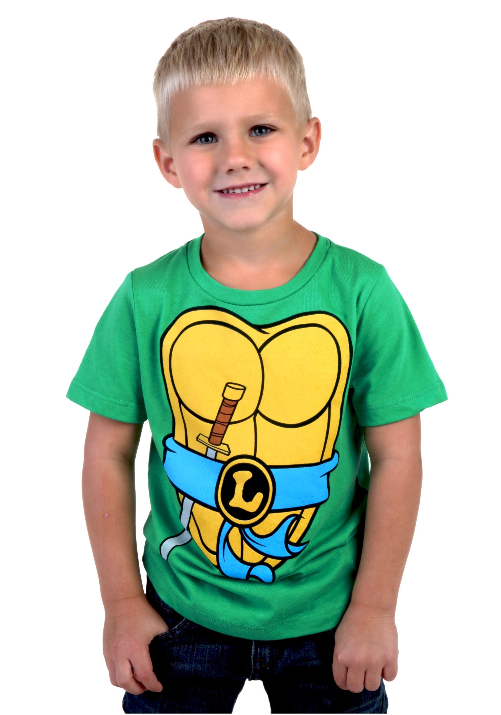  Teenage Mutant Ninja Turtles TMNT Boys Costume Youth T-Shirt(X-Small,  Leonardo) : Clothing, Shoes & Jewelry