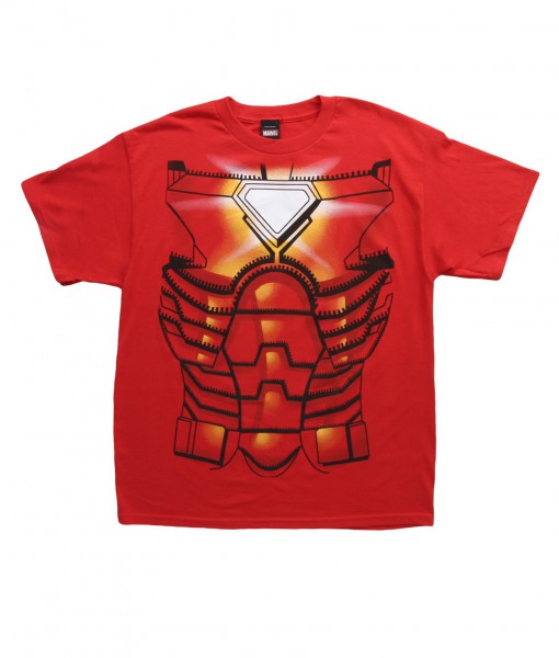 Mens Iron Man Costume Jumbo T-Shirt