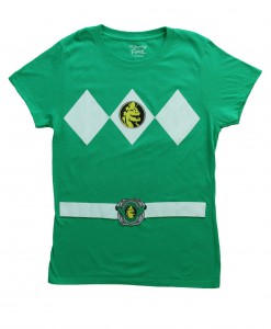 Womens Green Power Ranger Costume T-Shirt
