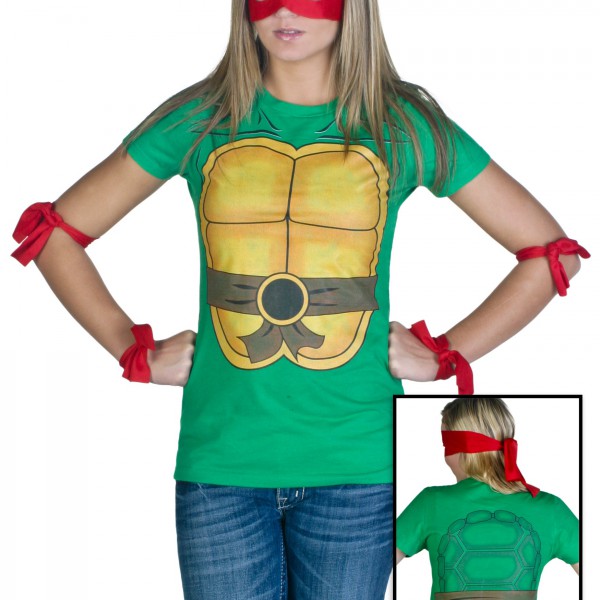 Womens Ninja Turtle T-Shirt - Halloween Costume Ideas 2023