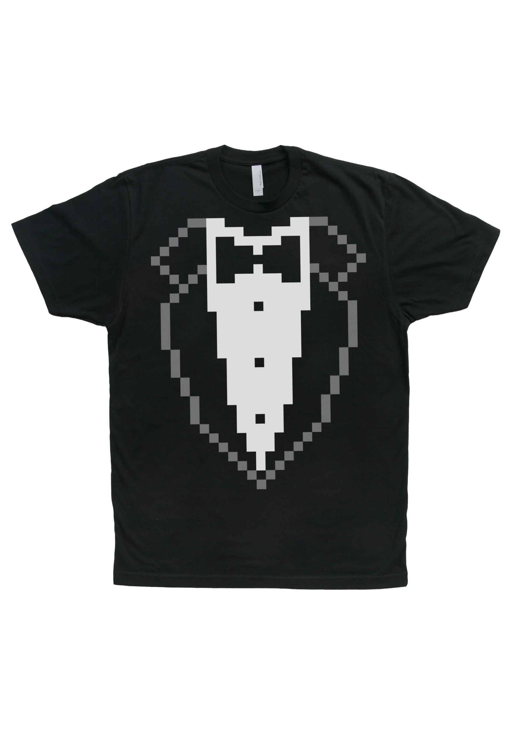 8 bit shop tuxedo t shirt