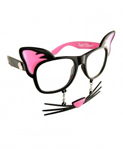 Cat 'Stache Glasses
