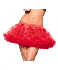 12 Red 2-Layer Petticoat
